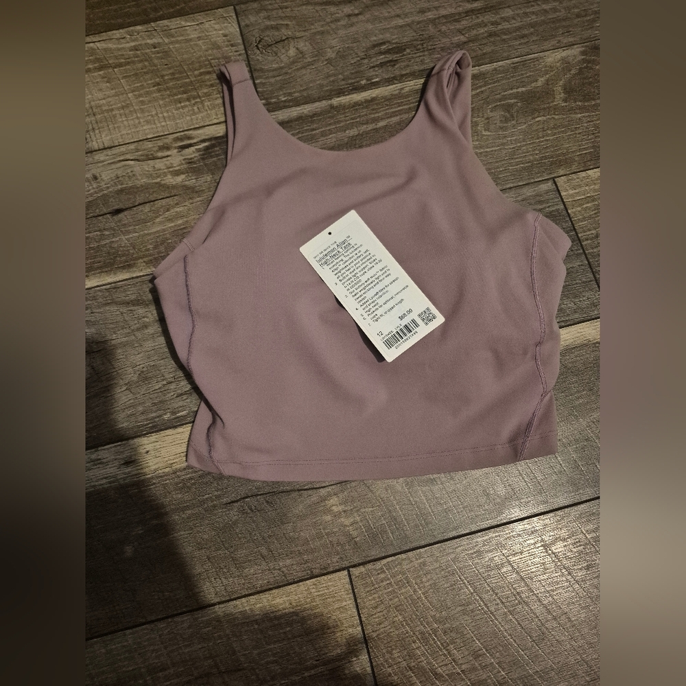 🍋 Lululemon Align High-Neck Tank Top *Light Support Lavender Lux Size 12